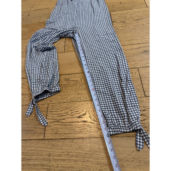 Gianni Bini Gingham Jumpsuit XS Tie Strap‎ Sleeveless Casual Romper - Picture 7 of 8